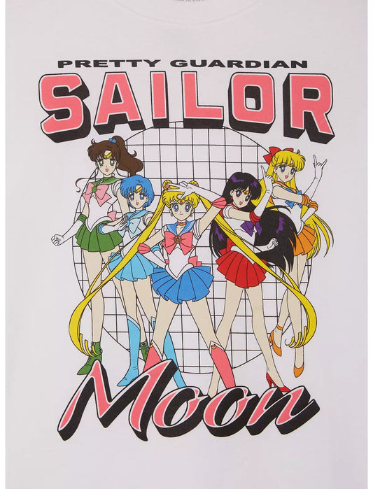 Sailor Moon Sailor Guardians Group Portrait Women's Cropped T-Shirt